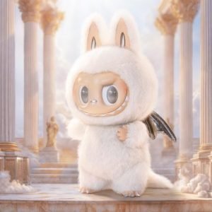 Labubu Angelo tra le Nuvole ZIMOMO vinyl face THE MONSTERS
