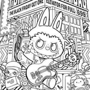 Labubu Coloring Pages