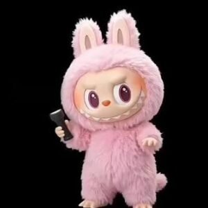 bambola Labubu rosa